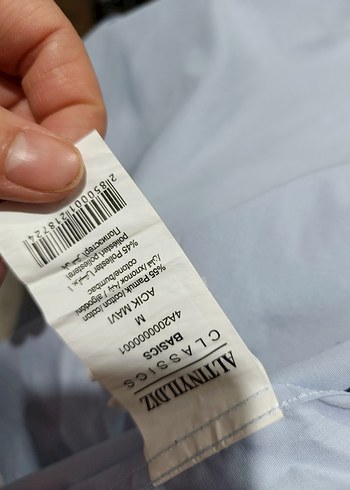 Mavi Keten Erkek Gömlek - Görsel 3