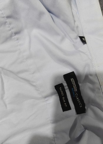 Mavi Keten Erkek Gömlek - Görsel 5