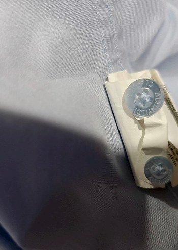 Mavi Keten Erkek Gömlek - Görsel 4