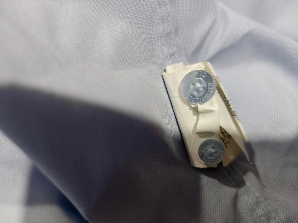 Mavi Keten Erkek Gömlek - Görsel 4