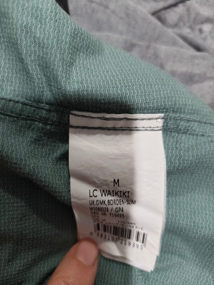 Gri Keten Erkek Uzun Kollu Gömlek - Görsel 5