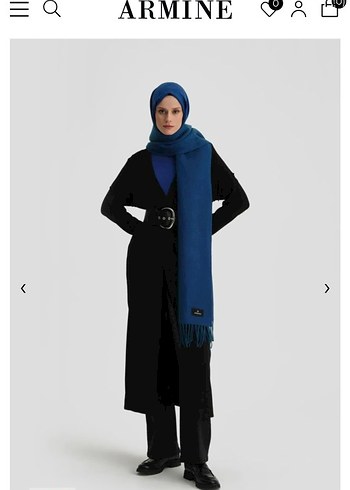 Siyah Uzun Kollu Salaş Uzun hırka - Görsel 7