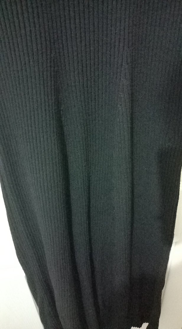 Uzun siyah Triko Kadın Elbise - Görsel 5