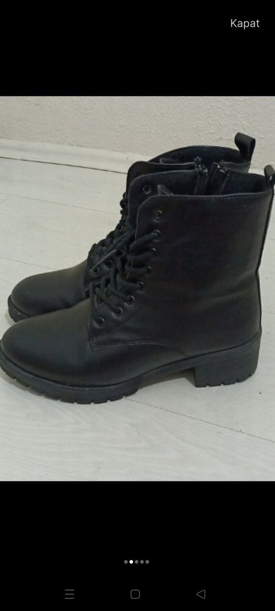Siyah Önü Bağcıklı Bot - Görsel 2