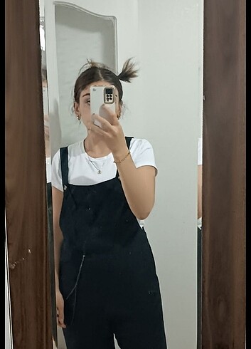 m Beden siyah Renk Siyah salopet