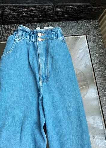m Beden mavi Renk Mavi mom jean
