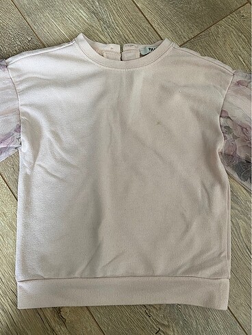 Tüllü Balon Kol Sweatshirt