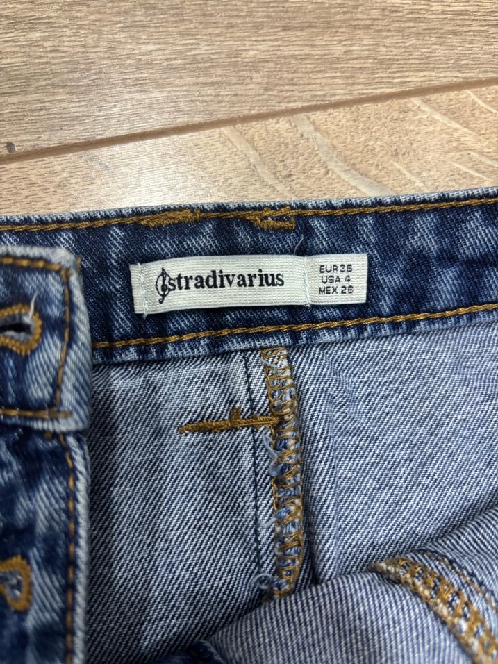 Kadın Kot Mini Etek - Görsel 4