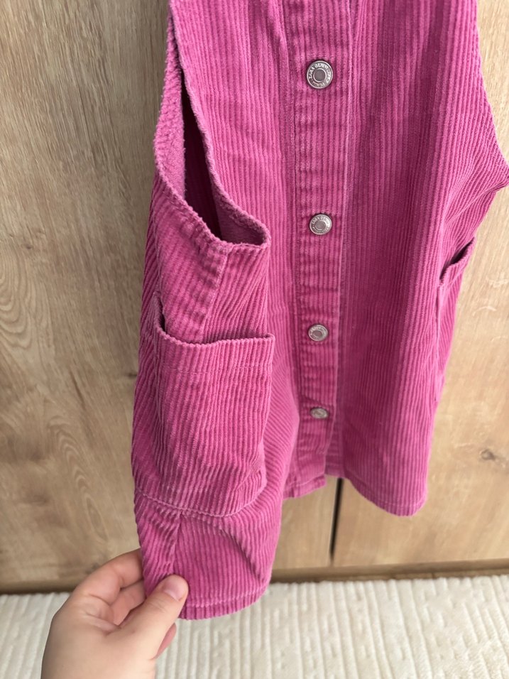 Zara Pembe Salopet - Görsel 3