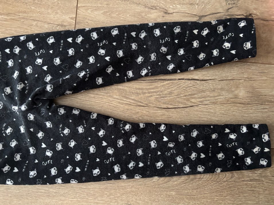 Kız Çocuk Siyah Desenli Tayt - Görsel 5