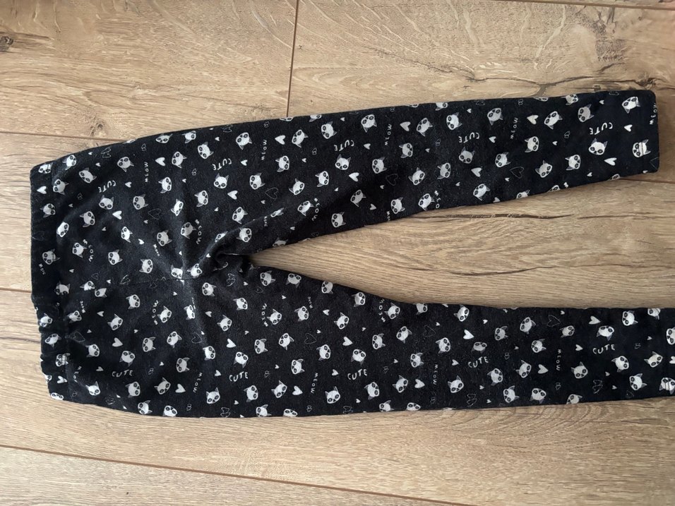 Kız Çocuk Siyah Desenli Tayt - Görsel 4