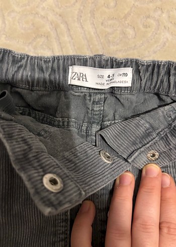 Zara Kadife Fitilli Etek - Görsel 5