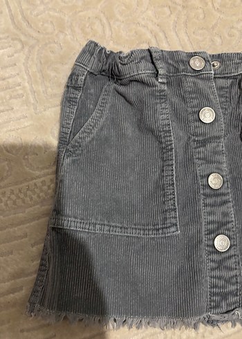 Zara Kadife Fitilli Etek - Görsel 3