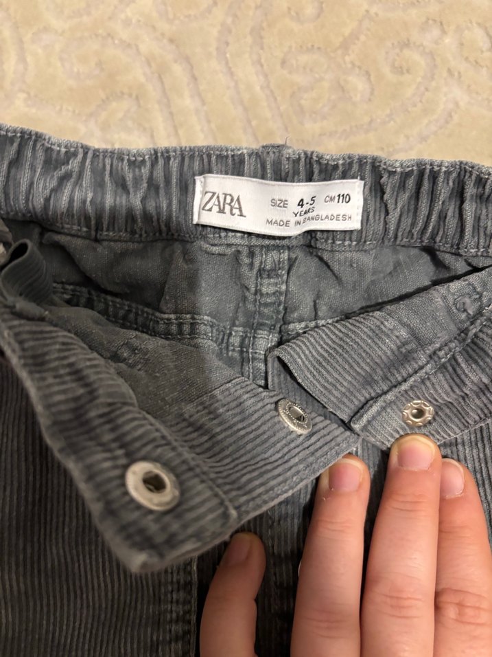 Zara Kadife Fitilli Etek - Görsel 5