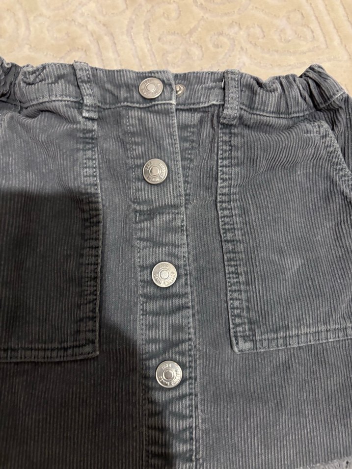 Zara Kadife Fitilli Etek - Görsel 2