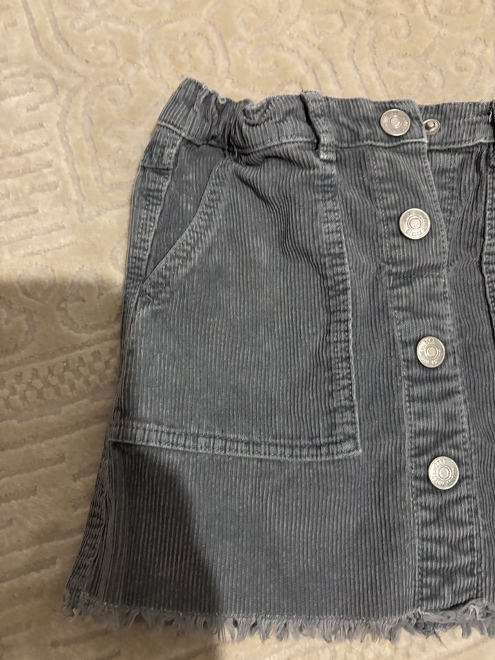 Zara Kadife Fitilli Etek - Görsel 3