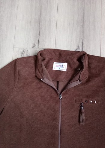 Düz Kahverengi Kadın Uzun Palto - Görsel 7