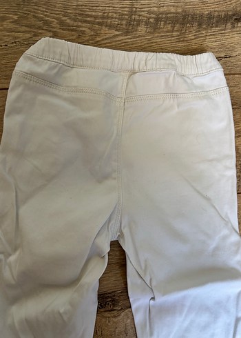 Kırık Beyaz Denim Pantolon - Görsel 4