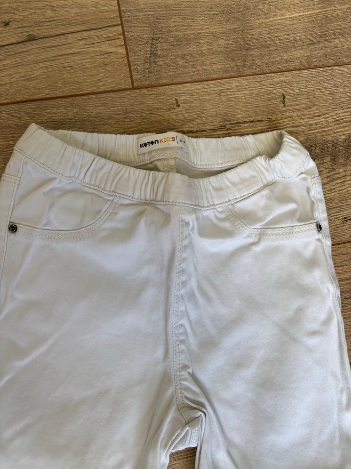 Kırık Beyaz Denim Pantolon - Görsel 2