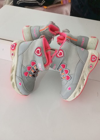 Picas Kız Çocuk Gri Pembe Spor Ayakkabı - Görsel 2