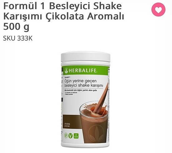 Herbalife shake