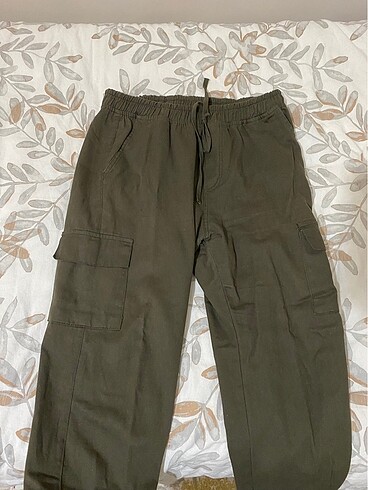 haki kargo cep pantolon l-xl beden
