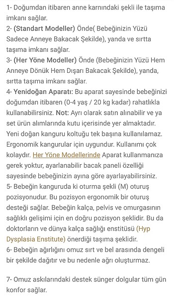 Beden çeşitli Renk Mamadus baby kanguru