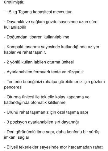 Diğer Beden gri Renk Kraft Lima Travel Sistem Bebek Arabası