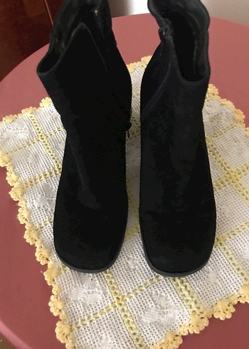 Siyah Süet Kadın Çizme - Görsel 5