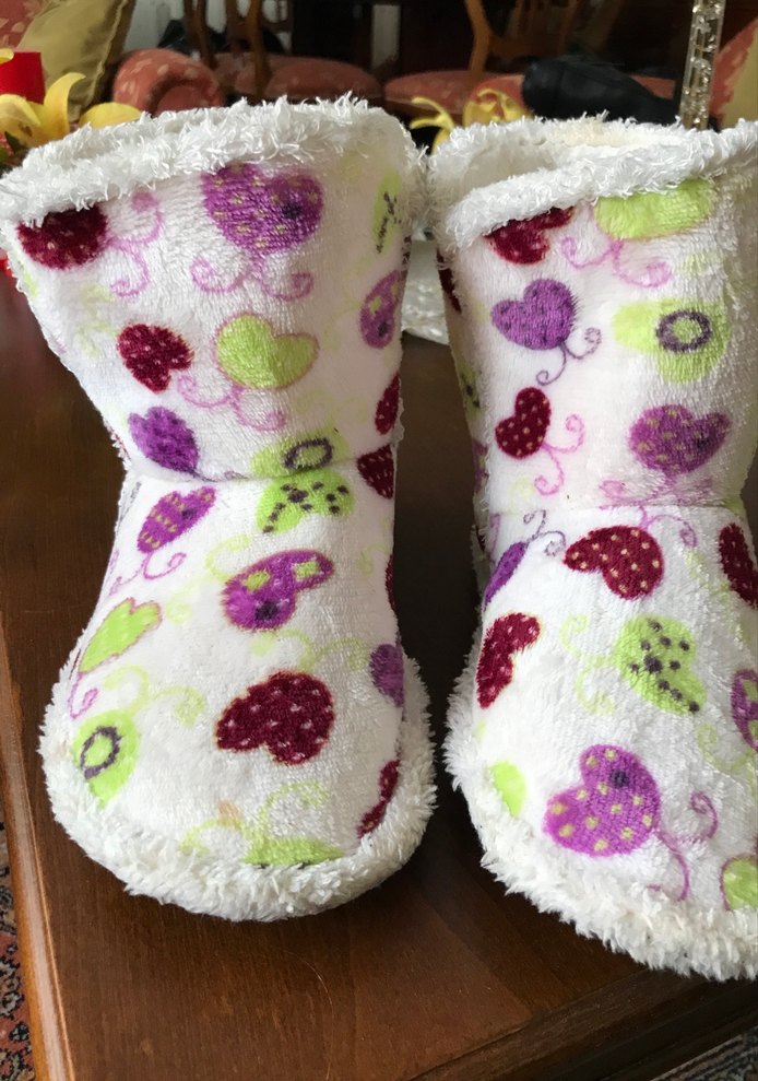 Renkli Kalp desenli  bayanEv Botu - Görsel 2