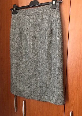 Gri Midi Kalem Etek, Ofis Stil