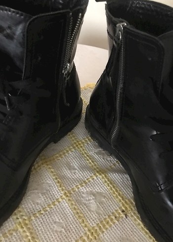 Siyah Erkek yandan fermuarlı Çizme - Görsel 2