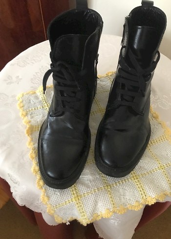 Siyah Erkek yandan fermuarlı Çizme - Görsel 3