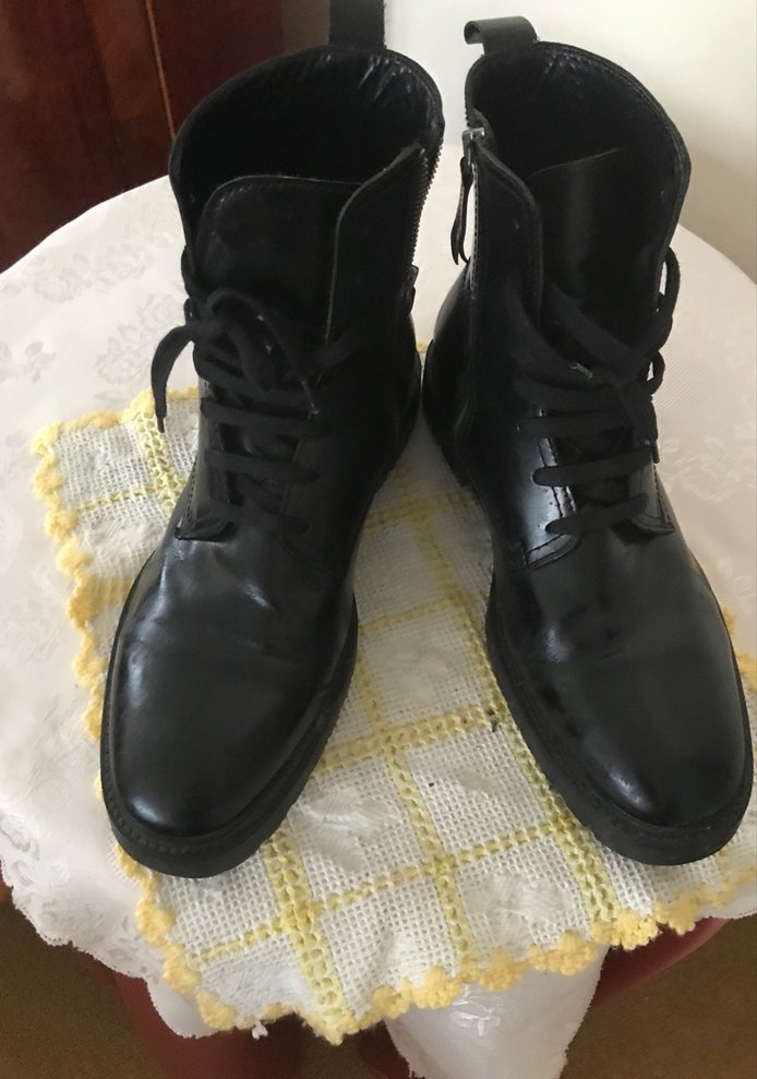 Siyah Erkek  yandan fermuarlı Çizme - Görsel 4