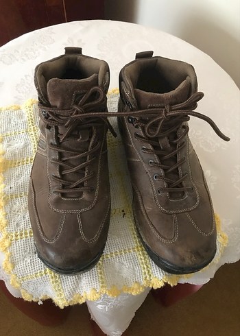 Kahverengi Deri Erkek Çizmeleri - Görsel 4