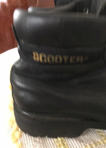 Siyah deri Erkek Bağcıklı  kışlık bot - Görsel 6