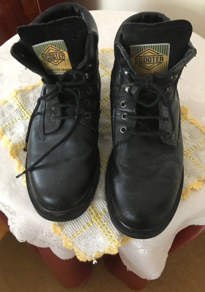 Siyah deri Erkek Bağcıklı  kışlık bot - Görsel 4