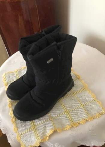 Siyah Kadın kar Çizmesi yandan fermuarlı - Görsel 6