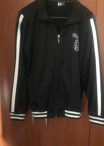 Siyah Fermuarlı  Beşiktaş kartal yuvası orjinal Spor Ceket - Görsel 10