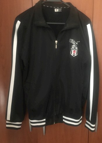 Siyah Fermuarlı  Beşiktaş kartal yuvası orjinal Spor Ceket - Görsel 11