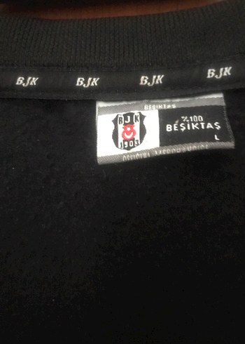 Siyah Fermuarlı  Beşiktaş kartal yuvası orjinal Spor Ceket - Görsel 8