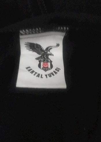 Siyah Fermuarlı  Beşiktaş kartal yuvası orjinal Spor Ceket - Görsel 7