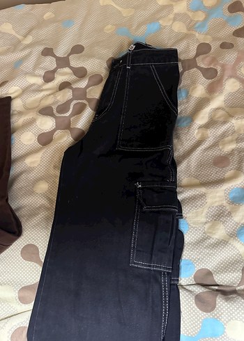 Siyah Cep Detaylı Kadın Kot Pantolon - Görsel 2