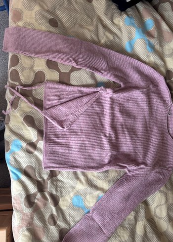 pembe  Kadın Triko Kazak - Görsel 2