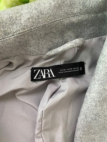 xs Beden gri Renk Zara kaban