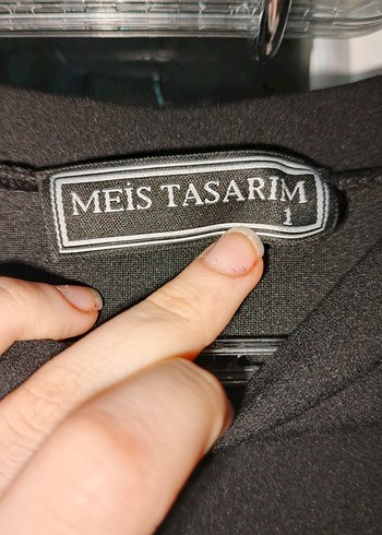 El dikimi Swarovski kristal taşlı Püsküllü Uzun Siyah Tunik - Görsel 3