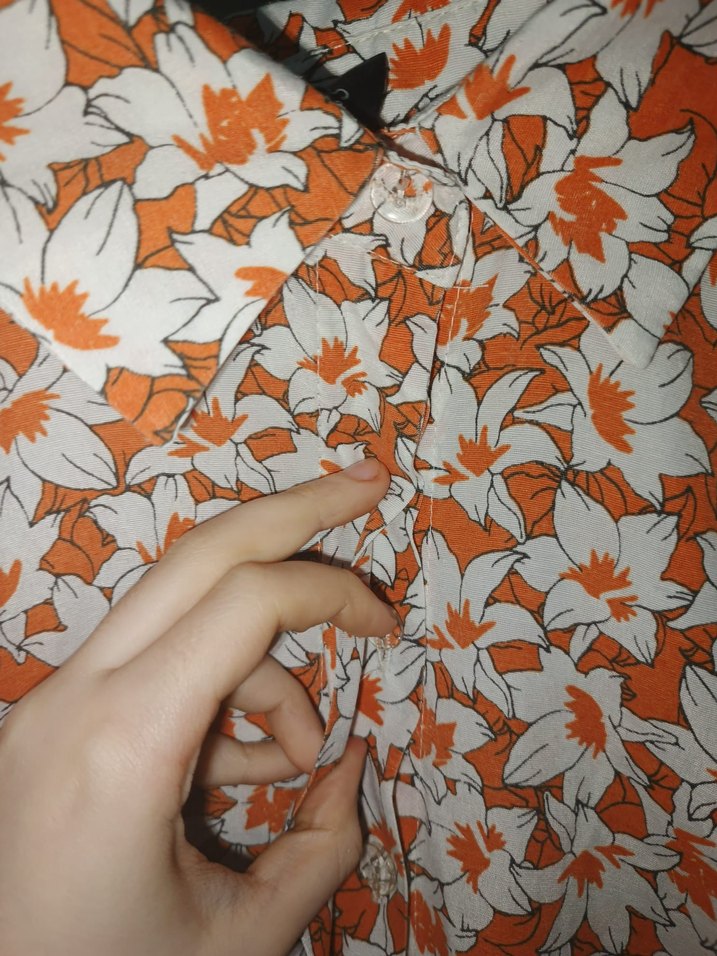 Turuncu Uzun Kollu Bohem Elbise - Görsel 3