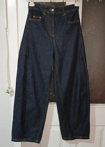 Zara zw collection orta bel balon bilekte Jean pantolon - Görsel 11