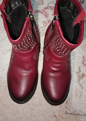 Polaris Kız Çocuk Bordo Bot Sıfır - Görsel 2