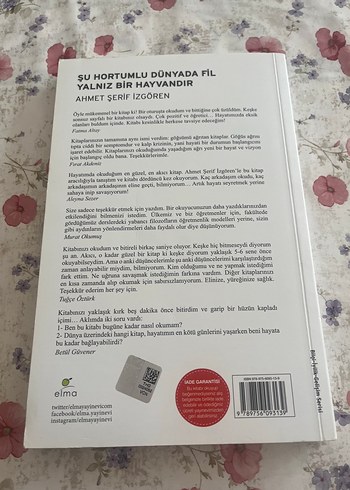 Şu Hortumlu Dünyada Fil Yalnız Bir Hayvandır